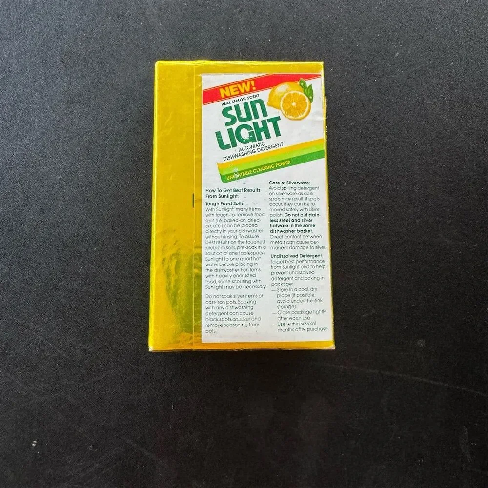 Sunlight Vintage Dishwashing Detergent Powder Lemon Scent 5.8oz